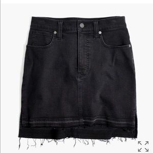 Madewell Step Hem Denim Skirt